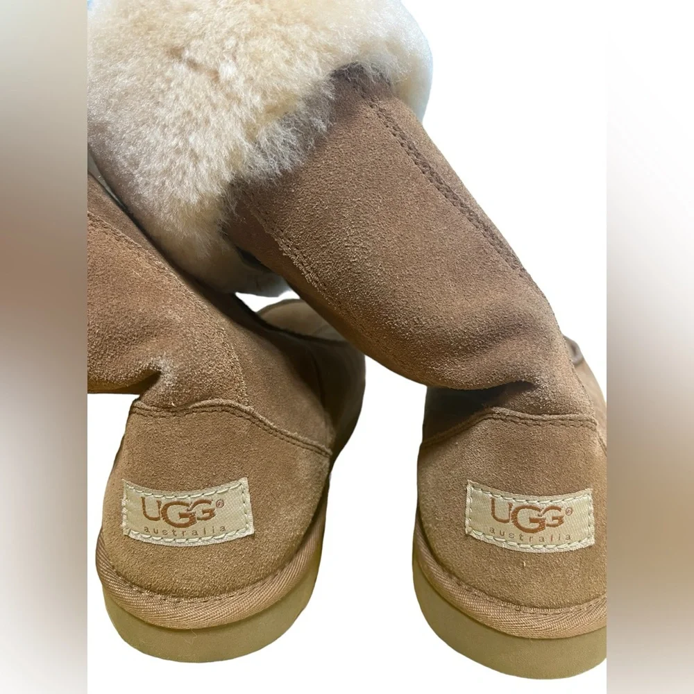 NWOT Women’s UGG Downtown Chestnut Sheepskin Lined Boots‎ Size 6